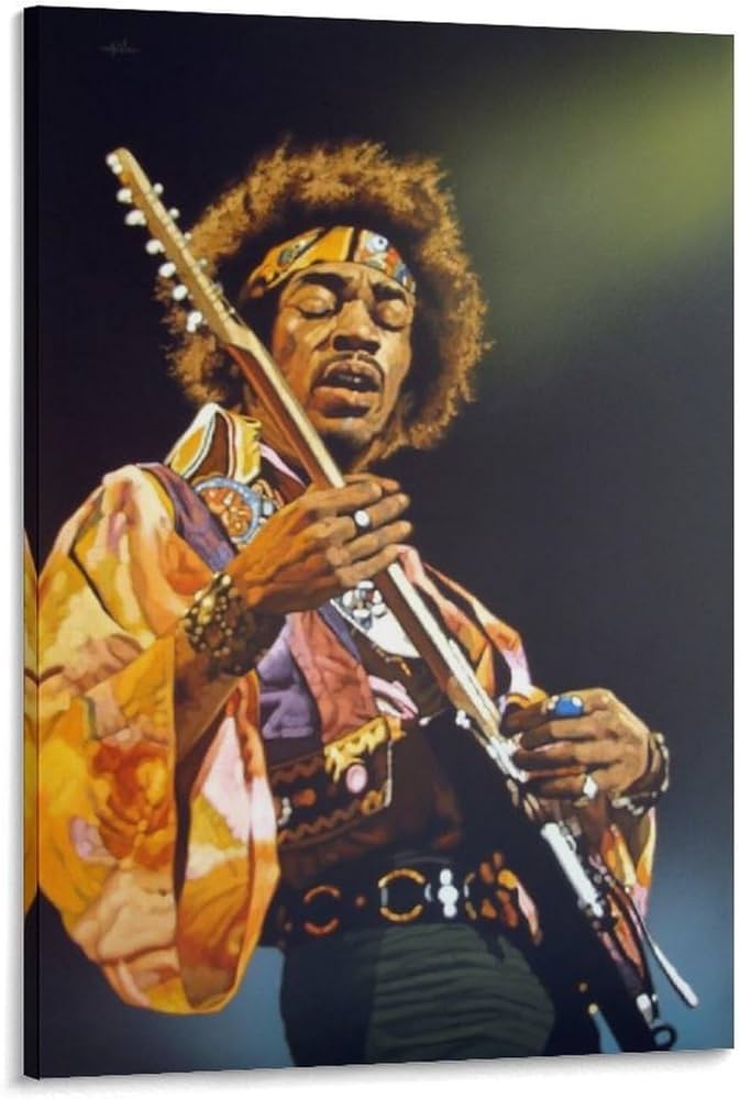 ジミヘンドリックス】JimiHendrix キャンバスFSMサイズ BAEZ3 ジミ